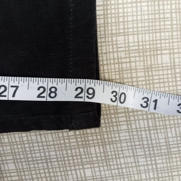 Marks & Spencer Collection Ankle Grazer Corduroy Pants Women's USA Size 6 Black - Picture 12 of 12